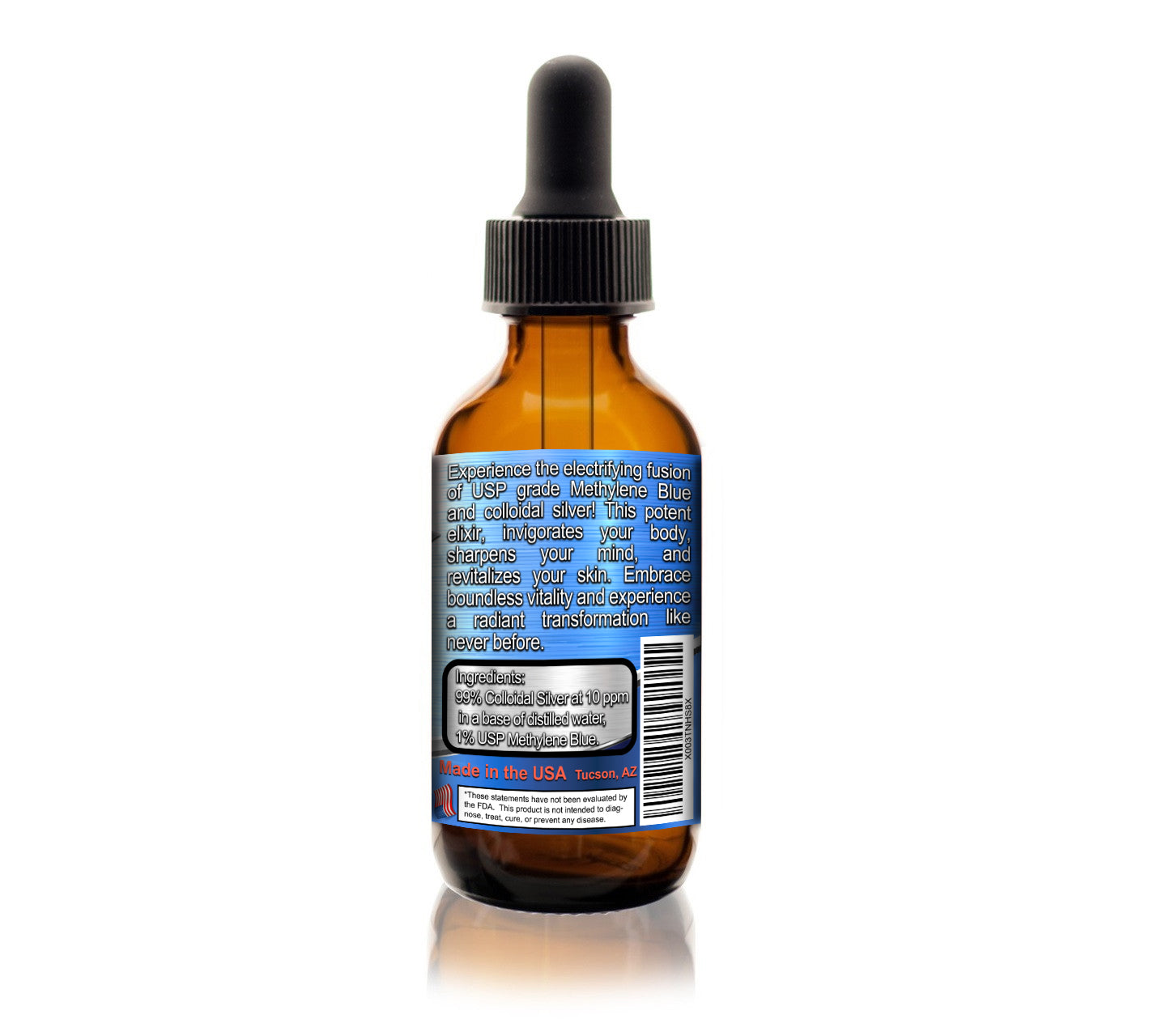 2 Oz Methylene Blue With Colloidal Silver
