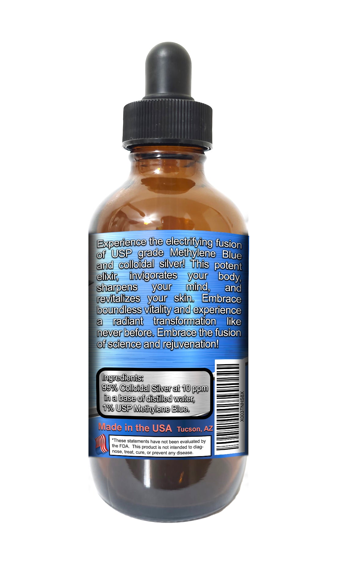 4 Oz Methylene Blue With Colloidal Silver