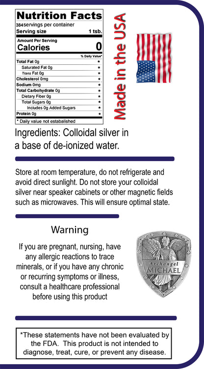 64 oz. Half a Gallon Jug Colloidal Silver
