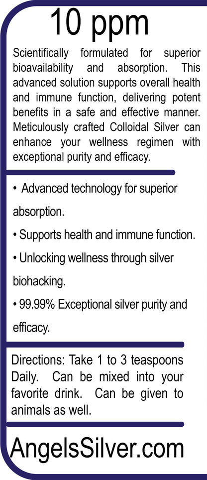 One Gallon Plastic Jug Colloidal Silver