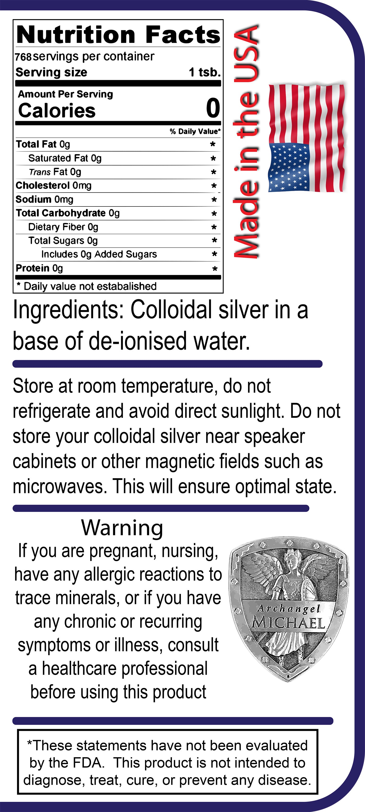 One Gallon Plastic Jug Colloidal Silver