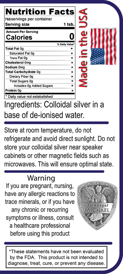 One Gallon Plastic Jug Colloidal Silver