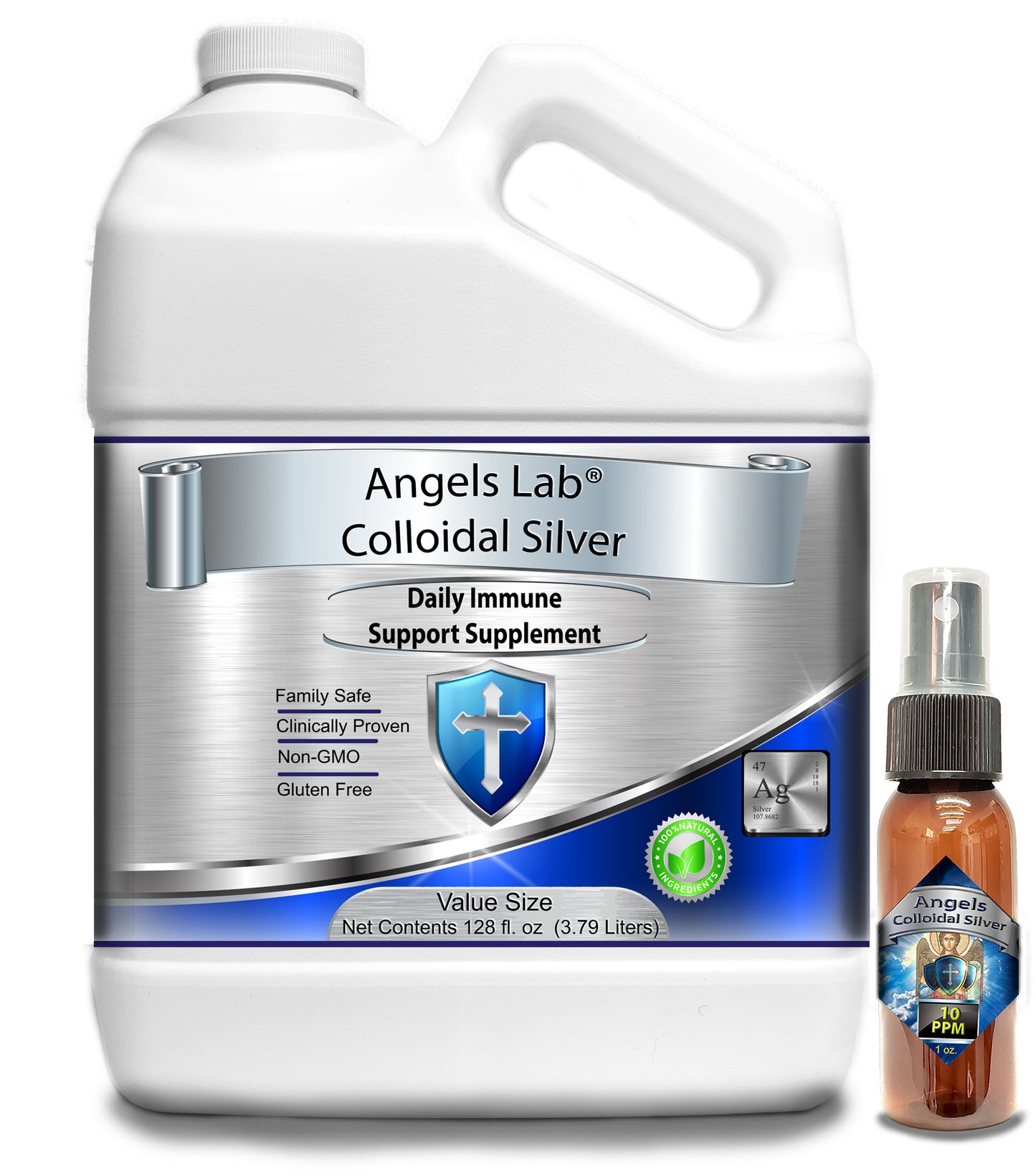 One Gallon Plastic Jug Colloidal Silver